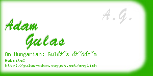 adam gulas business card